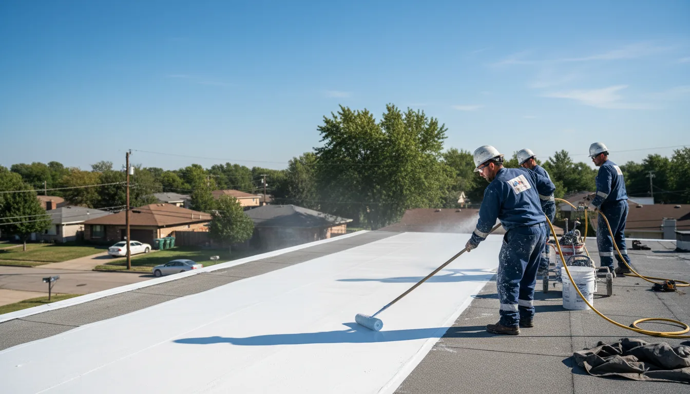 Commercial roof coating in Vandalia, OH near me